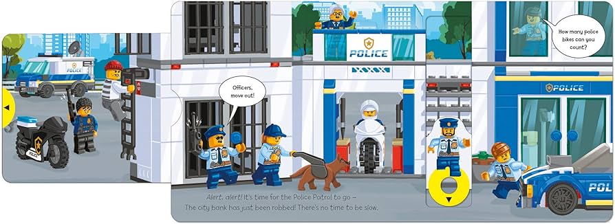 Lego City - Police Patrol - A PUSH PULL SLIDE Book