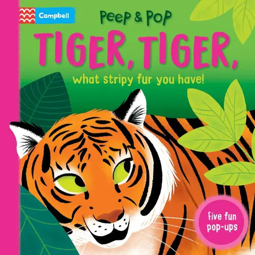 Peep & Pop Tiger, Tiger - Five Fun Pop-Ups Board Book