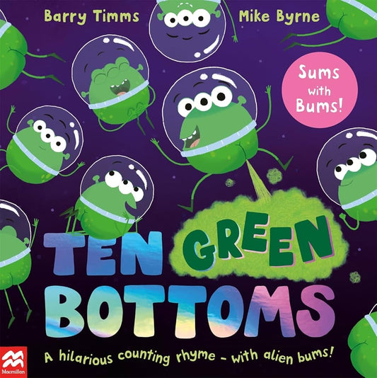 Ten Green Bottoms - A Hilarious Counting Rhyme - with Alien Bums!