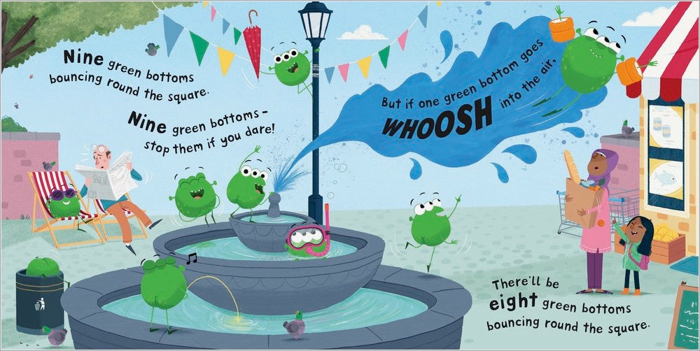Ten Green Bottoms - A Hilarious Counting Rhyme - with Alien Bums!