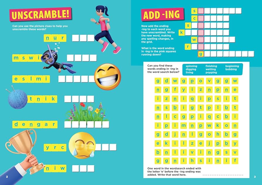 Scrabble Junior Spelling Activity Book (age 8-9)