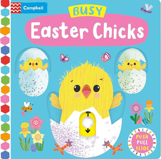 Easter Chicks PUSH PULL SLIDE Campbell Board Book