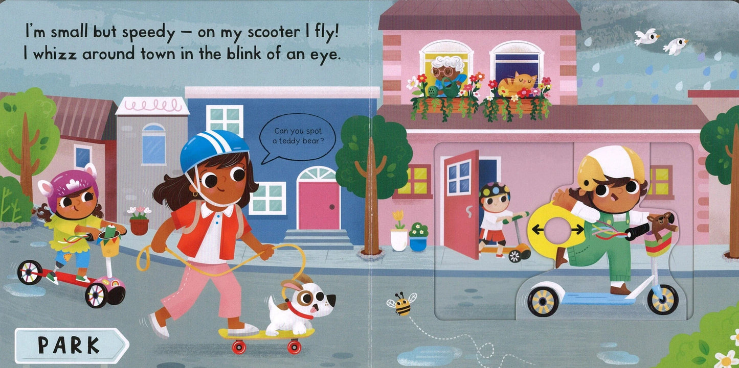 Busy Scooters - A PUSH PULL SLIDE Board Book