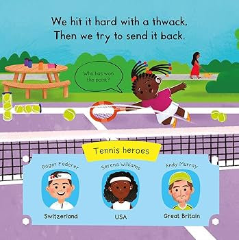 Busy Tennis - A PUSH PULL SLIDE Board Book