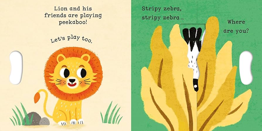 Lion, Lion Peekaboo - Grab & Pull to Play Peekaboo with a Mirror!