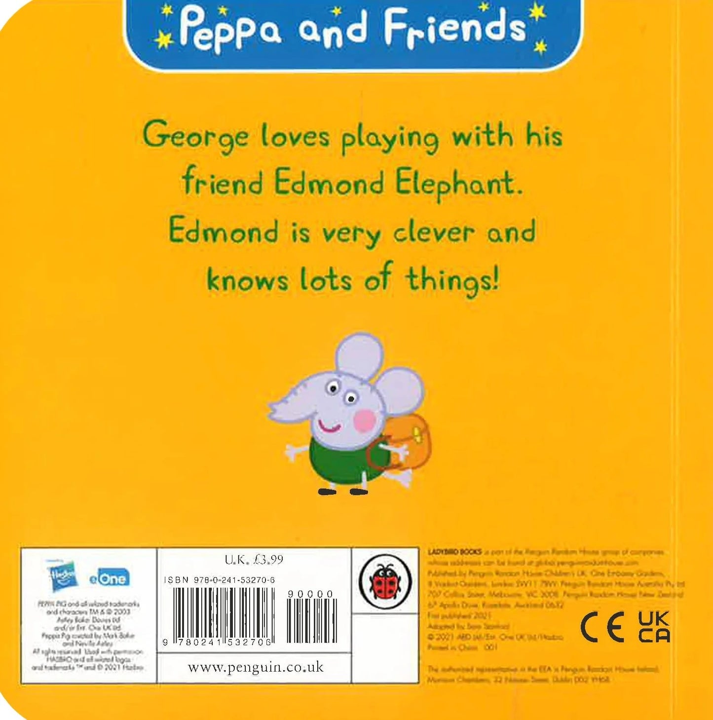 Edmond Elephant Board Book - Peppa Pig and Friends