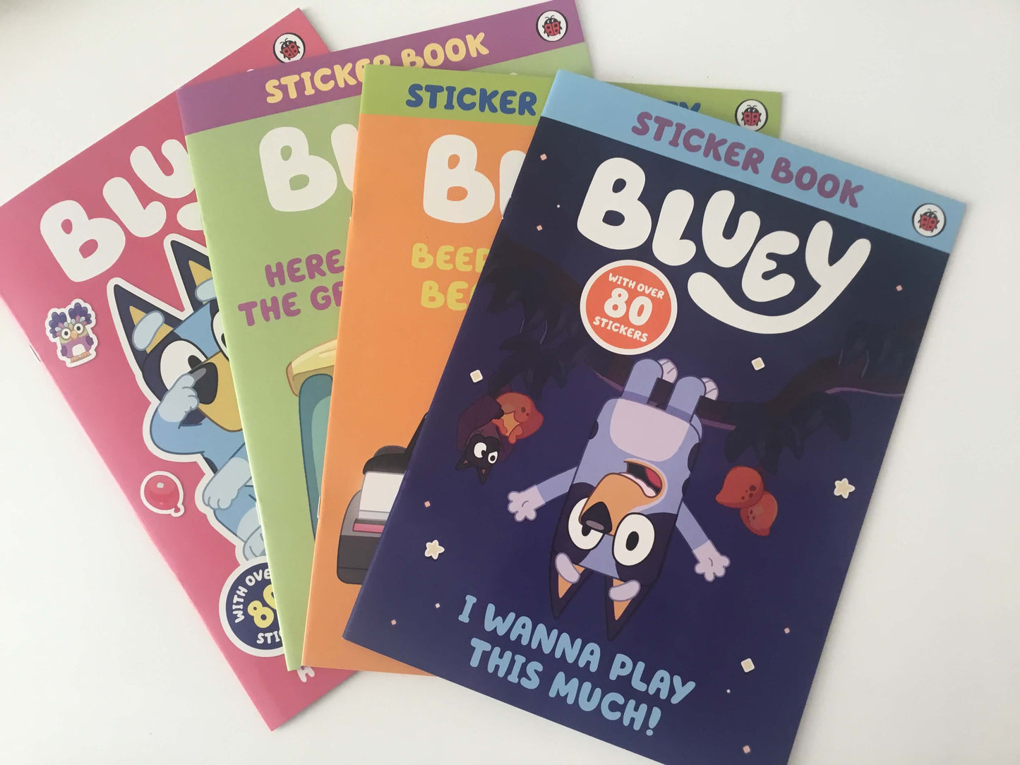 Bluey Sticker Book - I Wanna Play This Much! (with over 80 stickers)