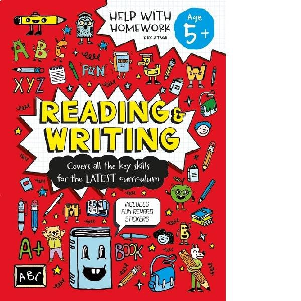 Help with Homework Reading & Writing Age 5+ KS1 Includes Fun Reward Stickers