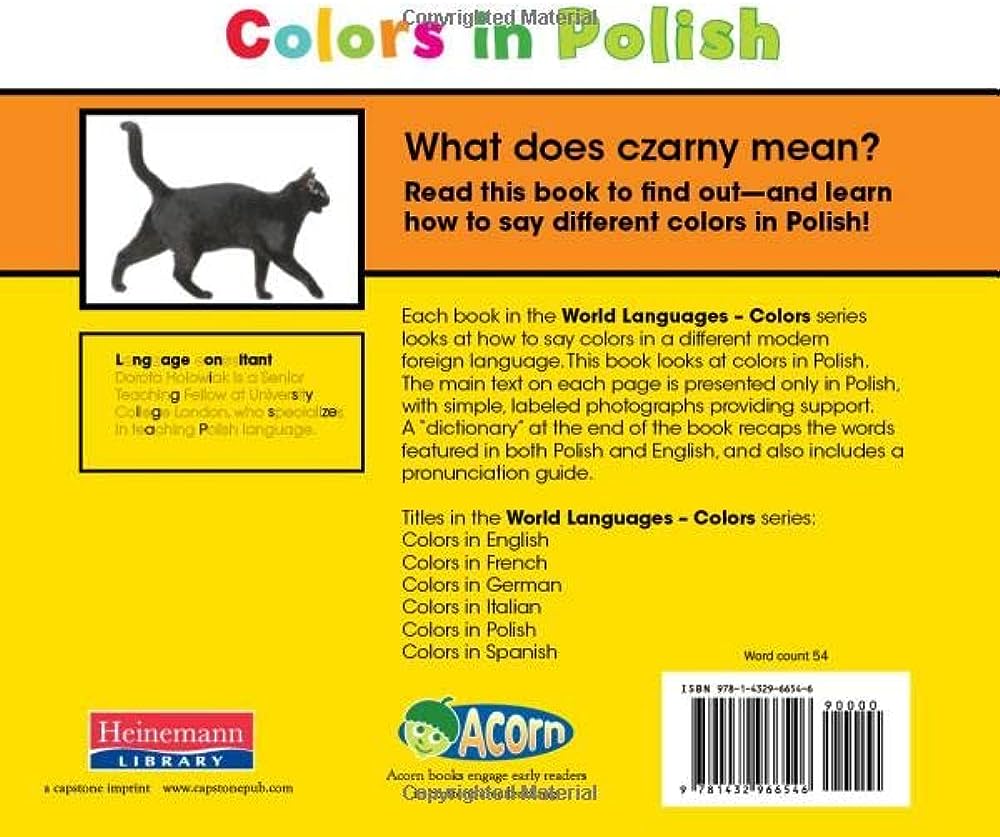 Colours in Polish - Language Learning Book