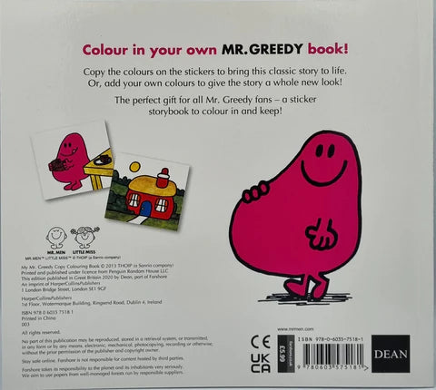 Mr. Men - My Mr. Greedy Copy Colouring Book