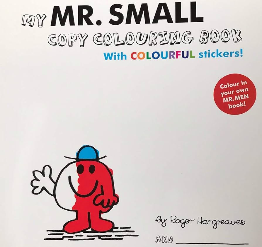 Mr. Men - My Mr. Small Copy Colouring Book