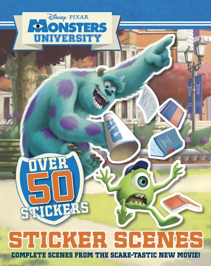 Monsters University Sticker Scenes (Over 50 Stickers!)