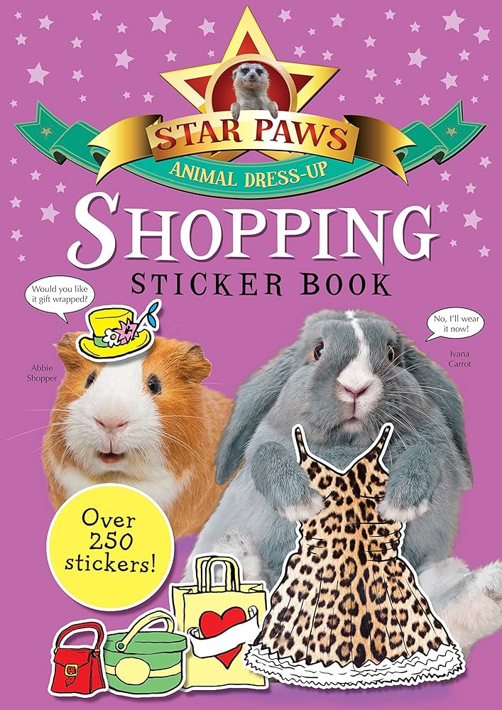 Star Paws Animal Dress-Up Shopping Sticker Book