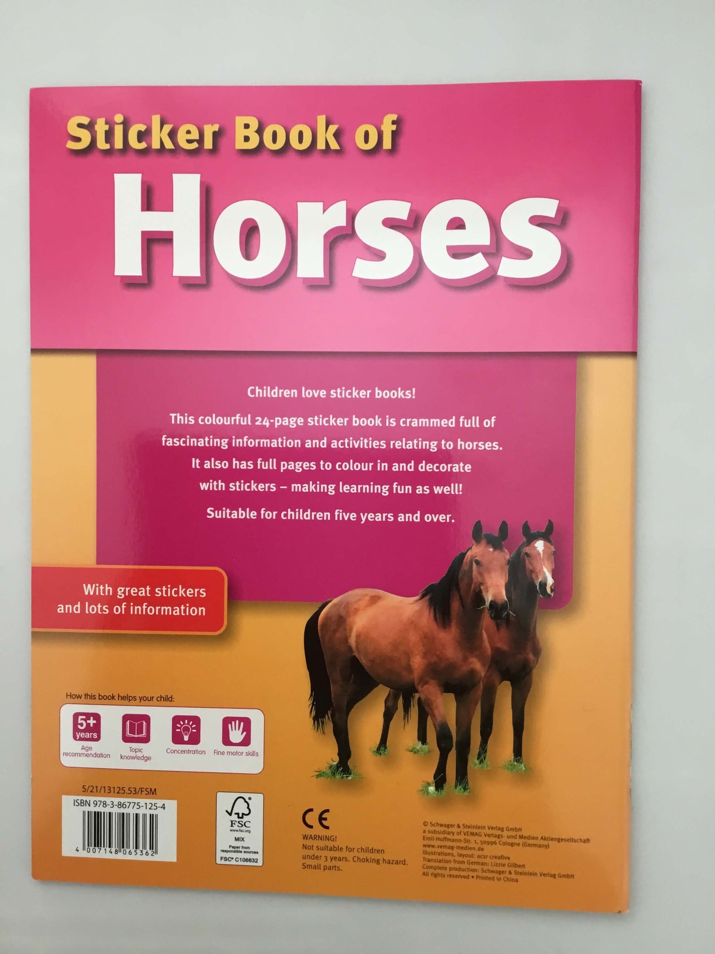 Sticker Book of Horses