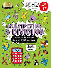 Help with Homework Multiplying & Dividing Age 7+ 2023  (with fun Reward Stickers)