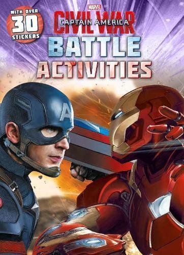 Marvel Captain America Battle Activities (with over 30 Stickers)