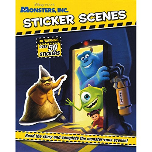 Monsters, Inc. Sticker Scenes (with over 50 Stickers)