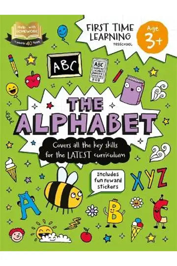 The Alphabet First Learning Age 3+ Includes Fun Reward Stickers