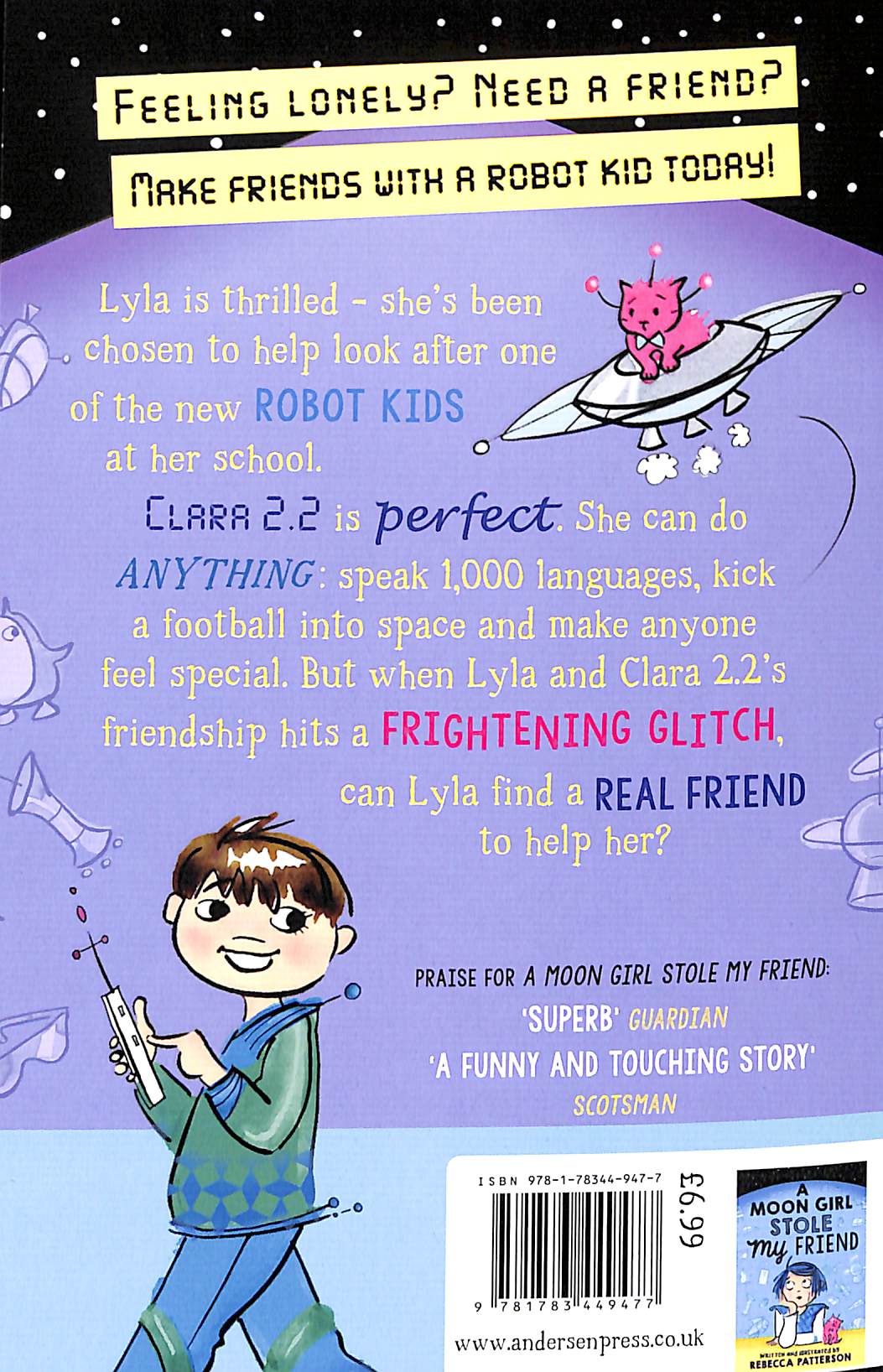 A Robot Girl ruined my Sleepover by Rebecca Patterson