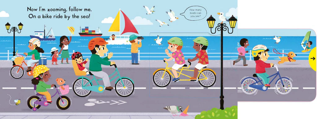 Busy Bikes - A PUSH PULL SLIDE Board Book