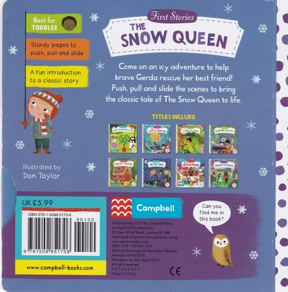 The Snow Queen - First Stories PUSH PULL SLIDE (Board Book)