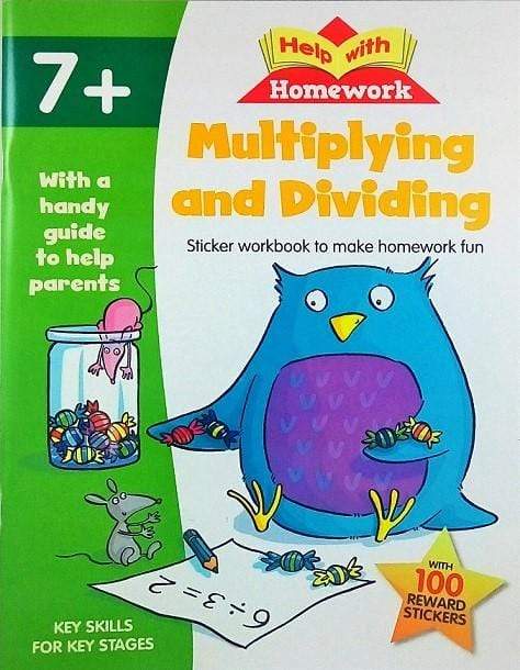 Help with Homework Multiplying and Dividing 7+  (with 100 Reward Stickers)