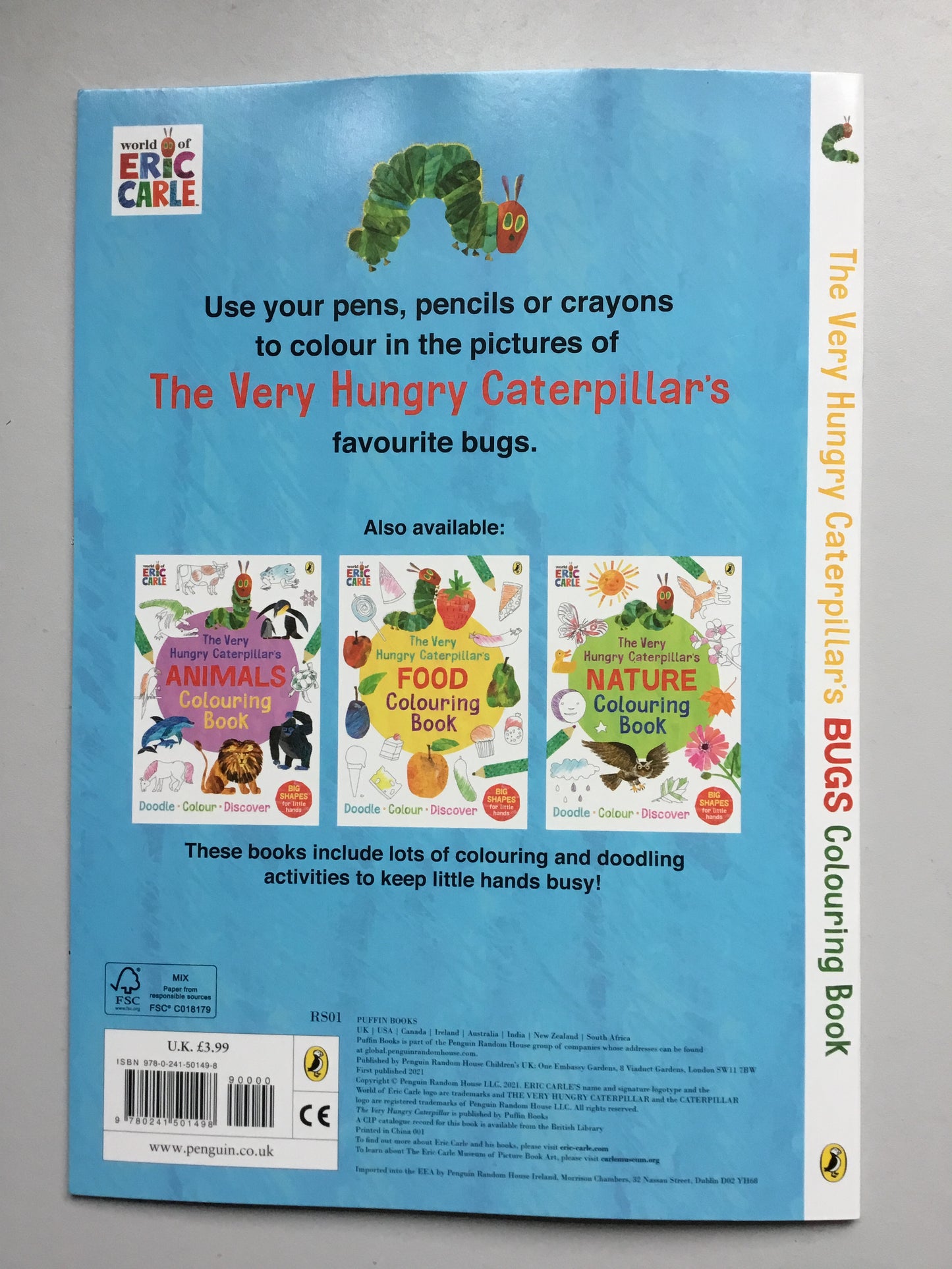 Eric Carle The Very Hungry Caterpillar’s Bugs Colouring Book