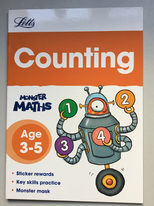 Letts Monster Maths - Counting Age 3-5