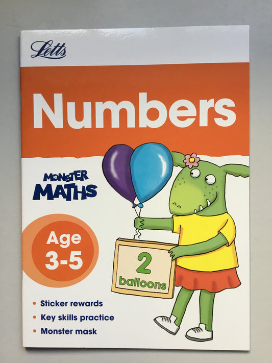 Letts Monster Maths - Numbers Age 3-5