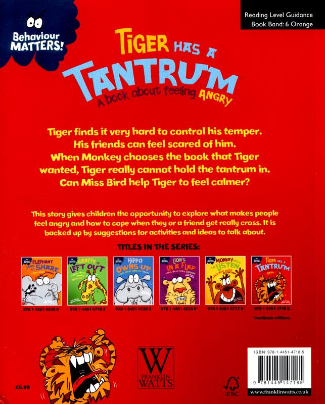 Experiences Matter! Tiger Has a Tantrum by Sue Graves and Trevor Dunton