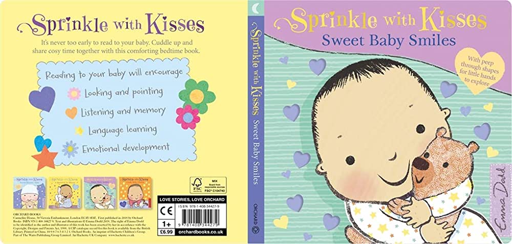Sprinkle with Kisses - Sweet Baby Smiles (Board Book) by Emma Dodd