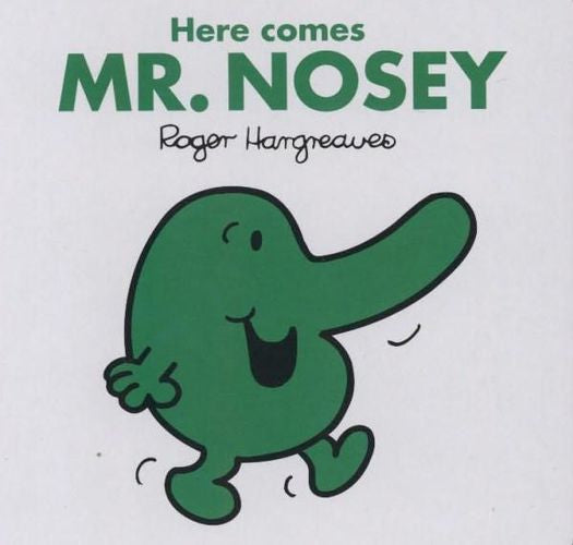 Here Comes Mr. Nosey by Roger Hargreaves (Board Book)