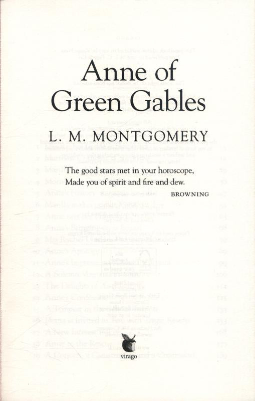Anne of Green Gables by L.M Montgomery