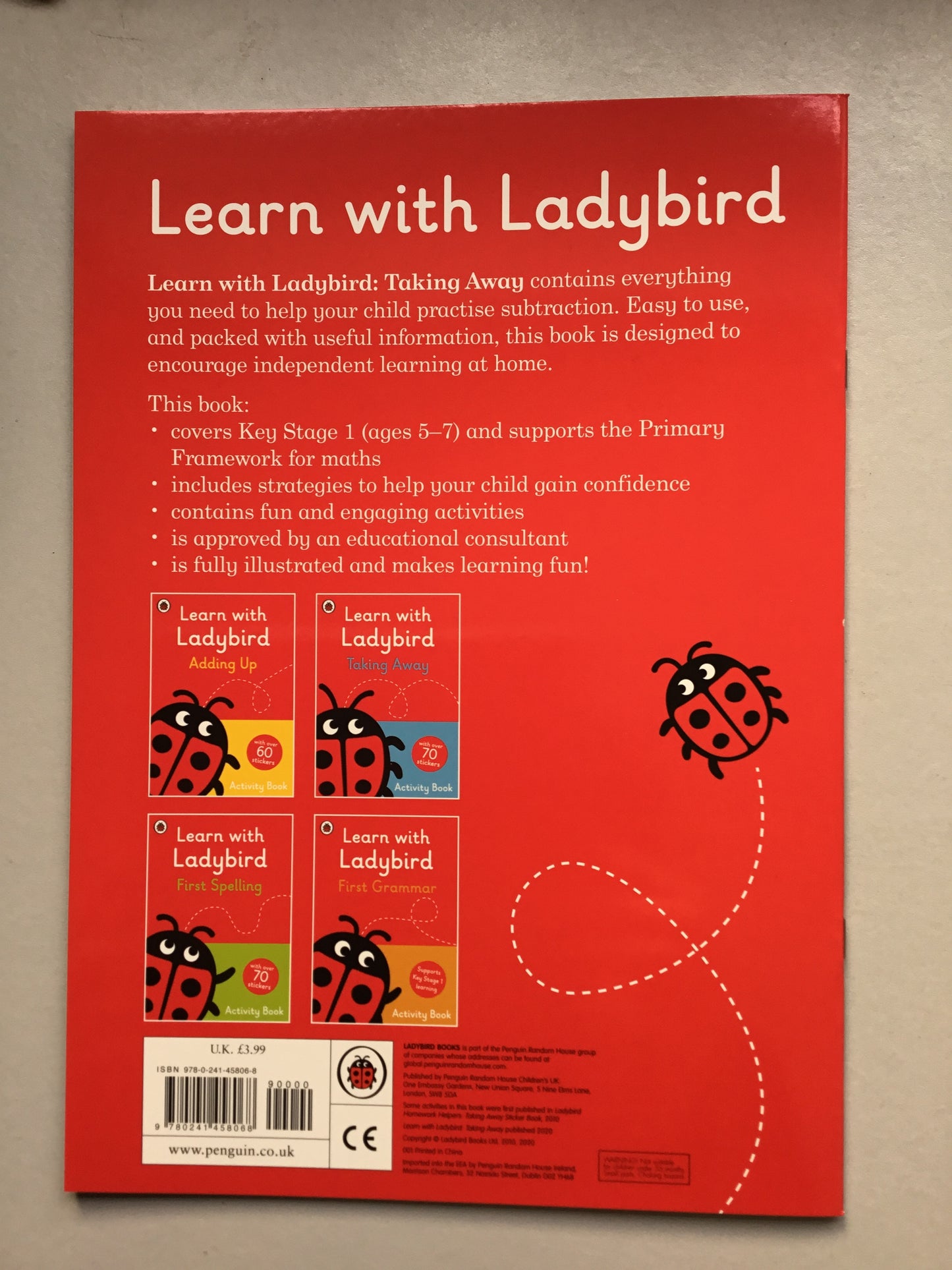 Learn with Ladybird - Taking Away Activity Book