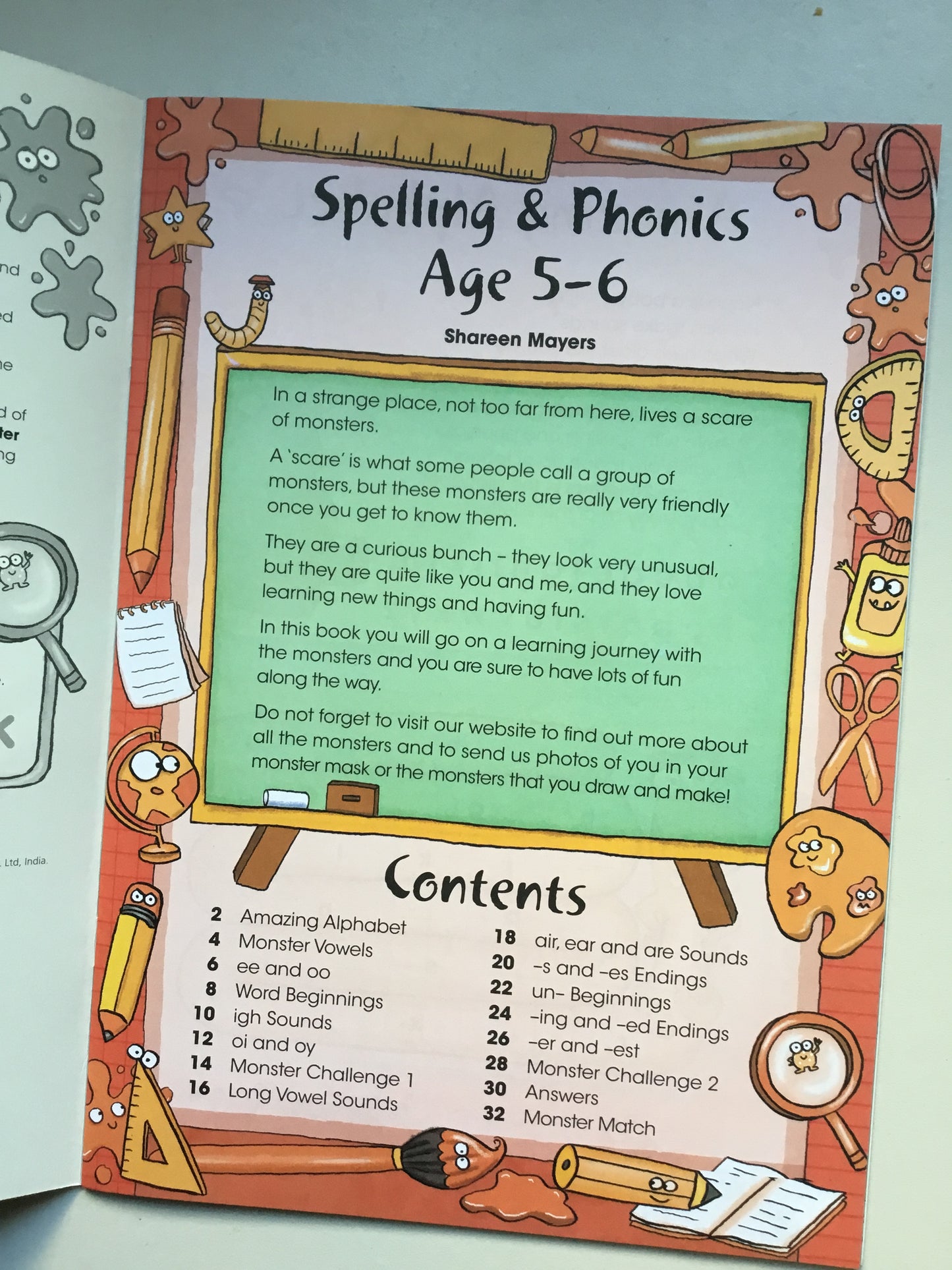 Letts Monster English - Spelling and Phonics Age 5-6