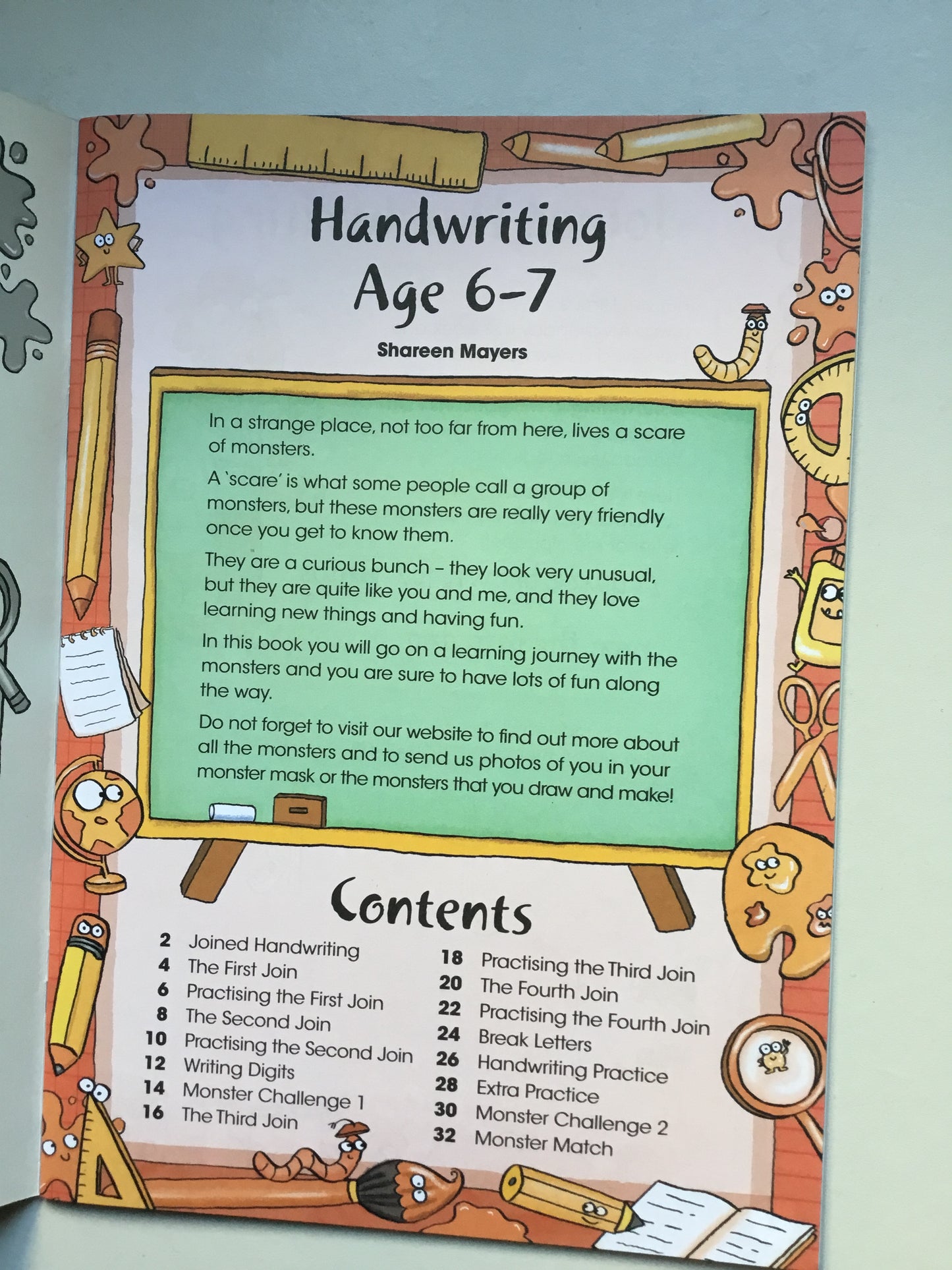 Letts Monster English - Handwriting Age 6-7