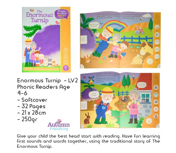The Enormous Turnip - Phonics Readers Age 4-6 Level 2