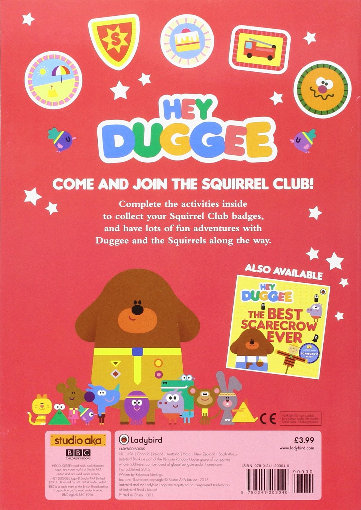 Hey Duggee Squirrel Club Sticker Activity Book