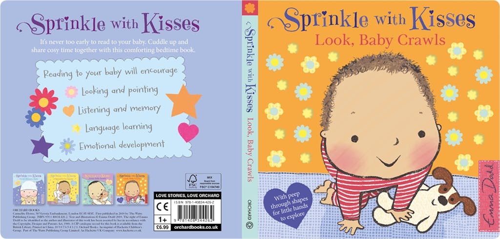 Sprinkle with Kisses - Look Baby Crawls (Board Book) by Emma Dodd