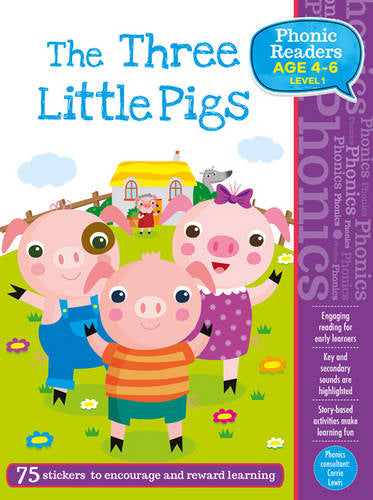 The Three Little Pigs - Phonics Readers Age 4-6 Level 1