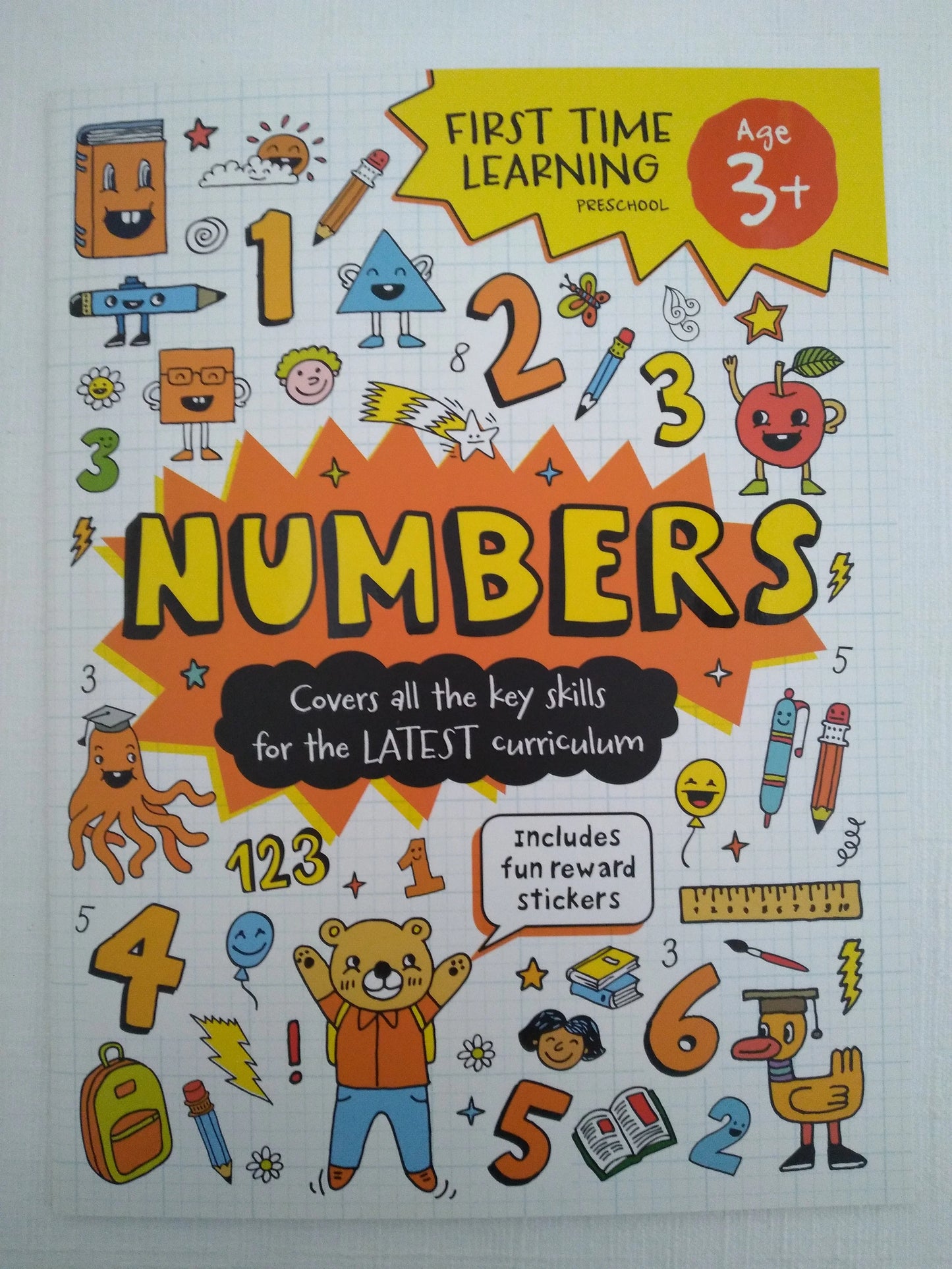 Numbers - First Time Learning Age 3+ (with fun reward stickers)