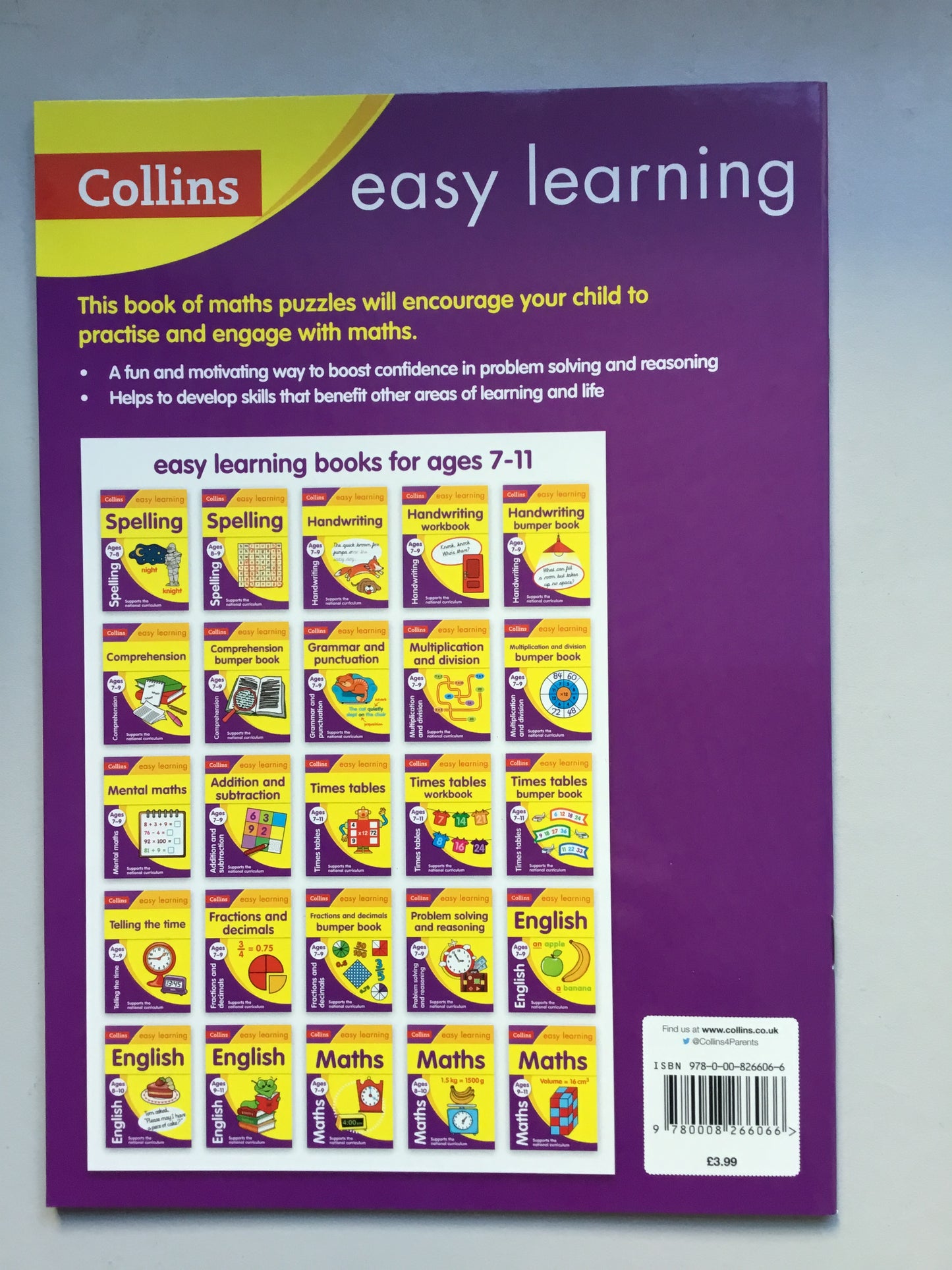 Collins Early Learning Maths Puzzles Age 9-10