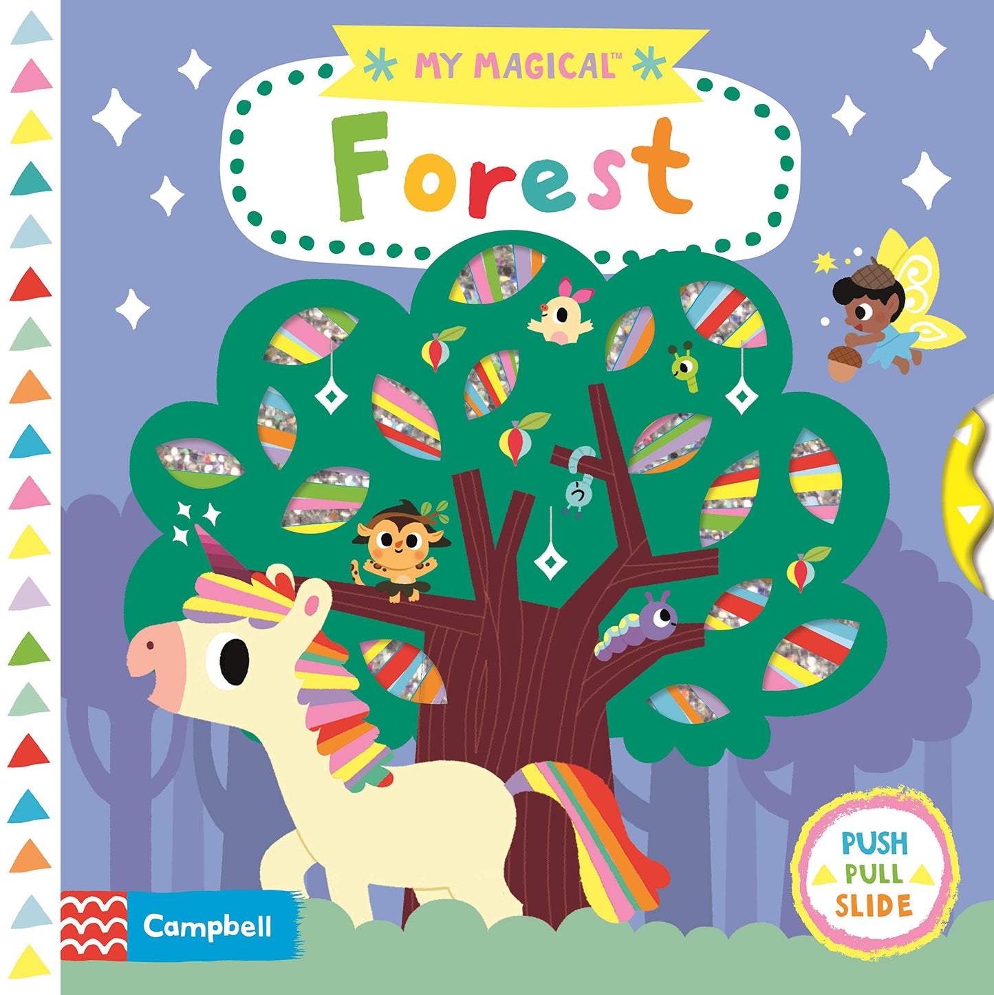My Magical Forest - Campbell (Board Book) PUSH PULL SLIDE
