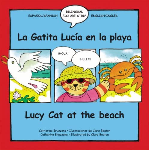 Lucy Cat at the Beach - La Gatita Lucia en al Playa English Spanish Bilingual
